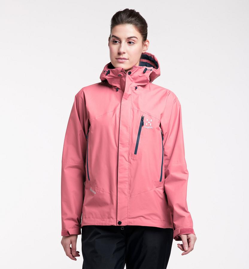 Haglöfs Astral GTX Ski Jacket Pink For Womens FZMXJ4683 Australia